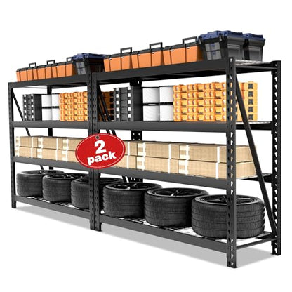 Heavy Duty Metal Shelving (68"W x 24"D x 65"H)