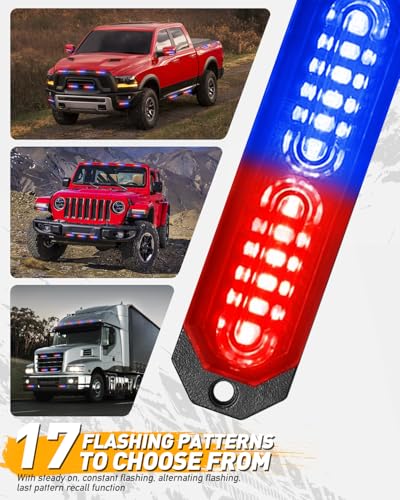 1200T Emergency Strobe Grille Lights (Red/Blue)