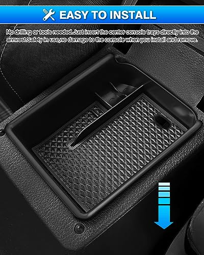 Center Console Organizer Tray for VW Volkswagen Golf GTI R MK8 2022 (Armrest)