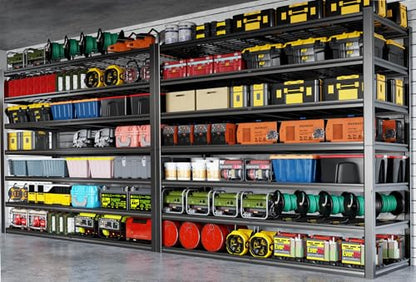 65" W Garage Shelving Heavy Duty (65"Wx24Dx96H | 7 Tier)