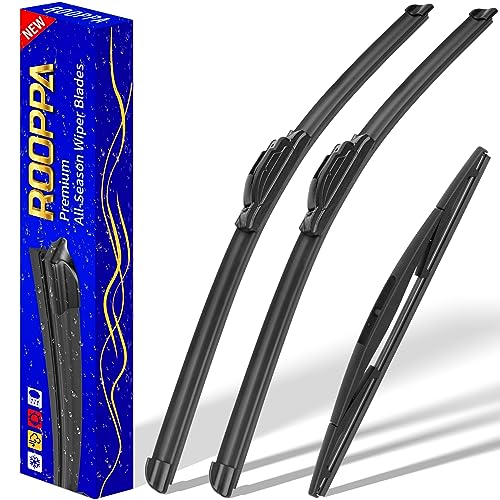 3 Wipers Fits Honda Element 2003 (20"/20"/12")