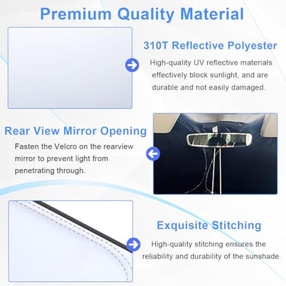 Windshield Sun Shade for 2015 (for Ford Edge 2015-2026)