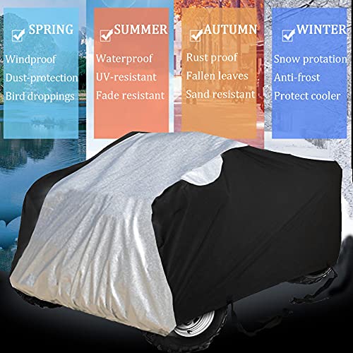 ATV Cover Waterproof Quad Bike Cover (black / XXX-Large)