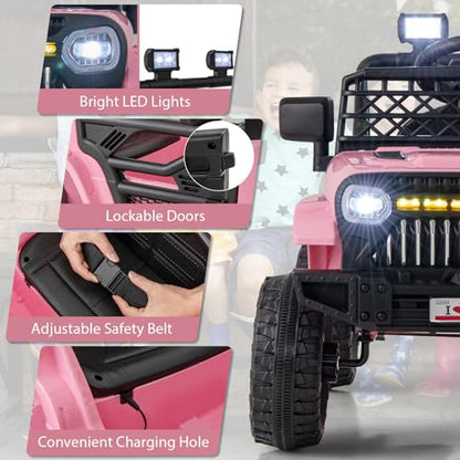 Kids Ride On Truck (Pink / 37" × 24.5" × 25.5'')