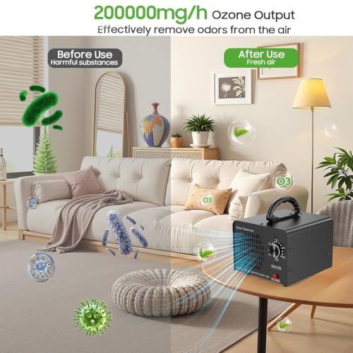 Ozone Generator Machine 200 (Black)