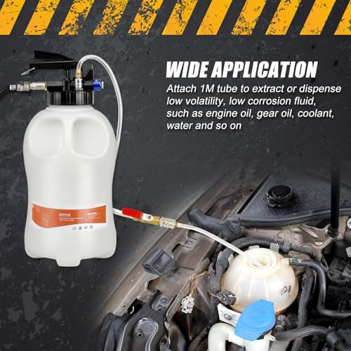 Transmission Fluid Pump Pneumatic Extractor and Dispenser Tool Kit (Black)