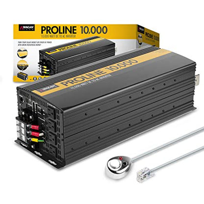 EL3748 12V 10000 Watt Power Inverter with Remote Control 20000 Watt Surge Peak Proline 12 Volt Power Converter for Home RV Camping Van Life Off Grid (10000W - 12V)
