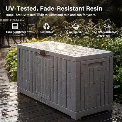 Outdoor Storage Box (Grey / 80 Gallon)