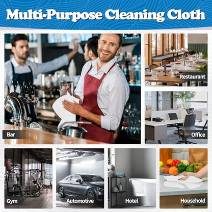 Microfiber Cleaning Cloth (24PK / White)