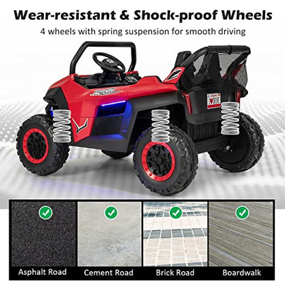 2 Seater Ride on Car for Kids (Red)