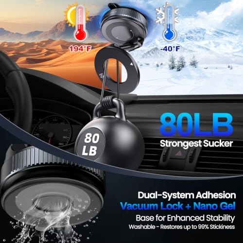 Magnetic Phone Holder for Car (Black)