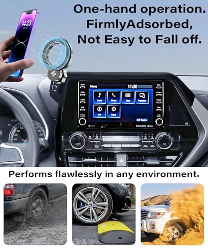 Car Phone Holder for 2020 (fit for 2020-2026 Toyota Highlander(8 Inch Screen))