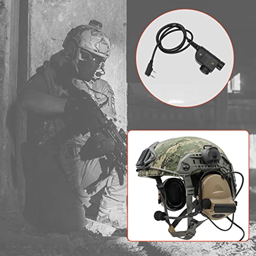Tactical Headset with U94 PTT 2 (Tan)