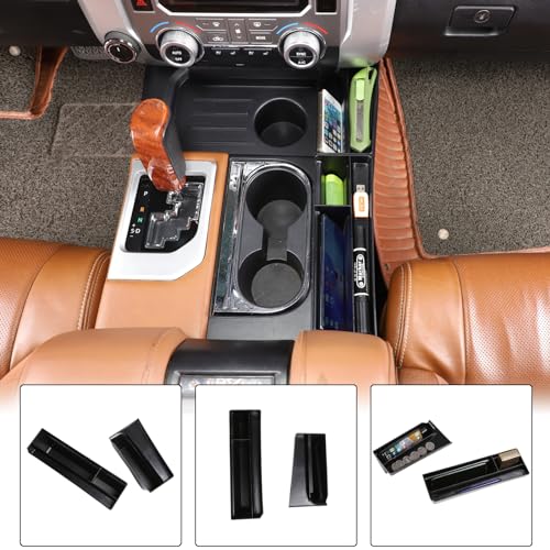 Center Console Side Gear Shift Storage Box Compatible with Toyota Tundra 2014 (Side Gear Shift Storage Box)