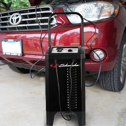 Wheeled Manual 6A Car Battery Charger and 150A Engine Starter (150 Amp)