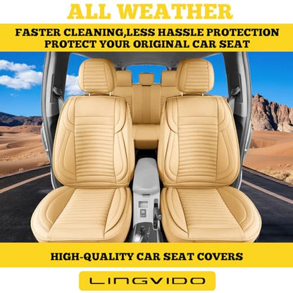 Car Seat Covers Full Set (Beige / Full set)