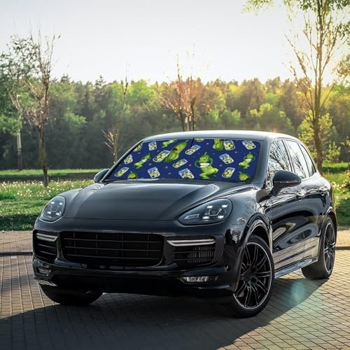 Funny Pickle Car Windshield Sun Shade Umbrella Foldable Sunshade (57X31 Inch / styled45f-1)