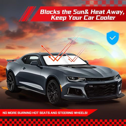 Windshield Sun Shade for Ch (for Chevy Camaro 2016-2024)