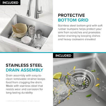 Fairlane 21 in Undermount Single Bowl Stainless Steel Kitchen Sink (21 Inch / Single Bowl — Undermount)