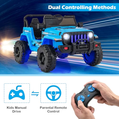 Kids Ride on Car Truck with 2.4G Remote Control (Blue)