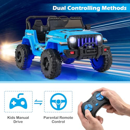 Kids Ride on Car Truck with 2.4G Remote Control (Blue)