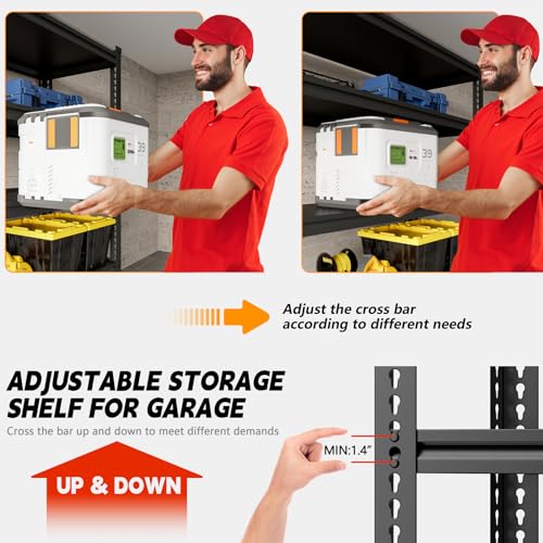 5 Tier Metal Garage Shelving Unit (48"W*18.9"D*72"H)