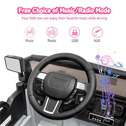 Ride on Truck with Remote Control (White)
