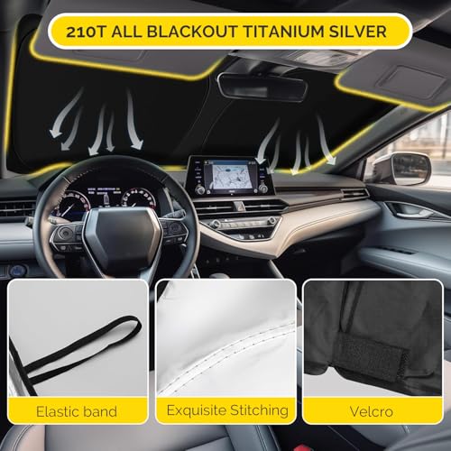 Windshield Sun Shade Compatible with 2020 (For 2020-2026 Hyundai Palisade)