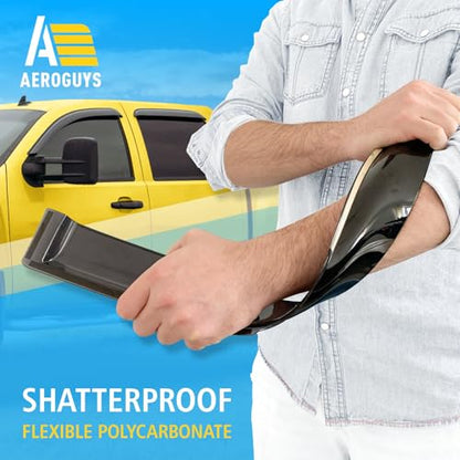 Extra Durable Window Deflectors Tape (For Chevy Silverado 07-13 Extended Cab)