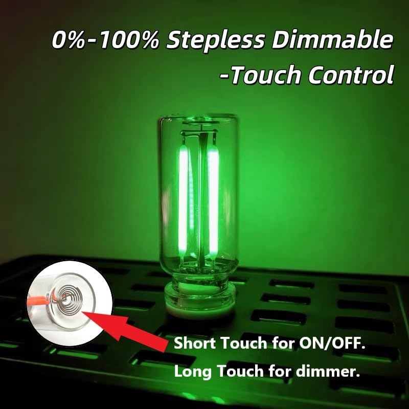 Dimmable Green USB Touch Control Led Lights for Car (green)