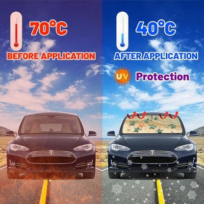 Sea Turtles Car Windshield Sun Shade Umbrella Style Sunshade Funny (57'' X 30'' / style-AB23)