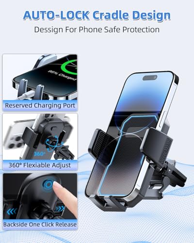 Car Phone Mount for Mazda CX (Mazda CX-5 CX5 2017-2025 / Auto Lock)