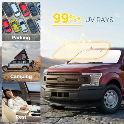 for 2015 2026 Ford F150 Windshield Sun Shade (For 2015-2026 Ford F150)