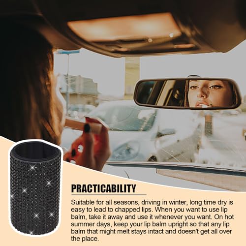 Upright Car Chapstick Holder (Black)