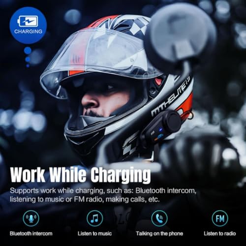 FX6 Motorcycle Bluetooth Headset (FX6 2PC)