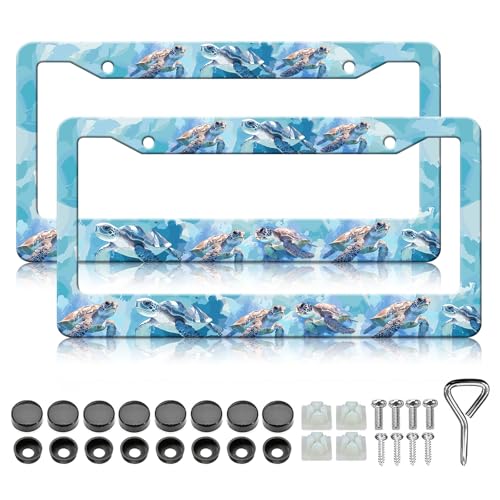 Sea Turtle License Plate Frames (Sea Turtle)