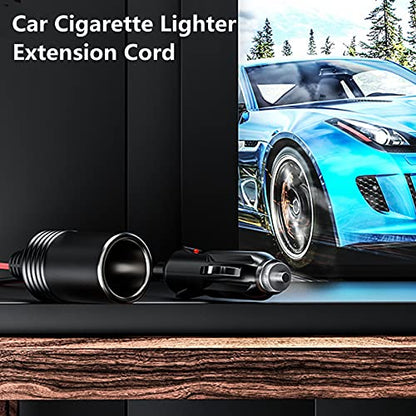 12 24V 20FT 16AWG Heavy Duty Car Cigarette Lighter Extension Cord (20 ft)