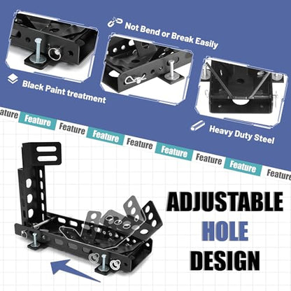 Motorcycle Wheel Chock Trailer (Black 3000 lbs)