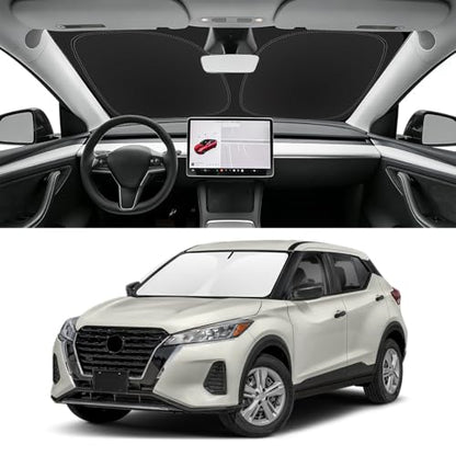 Custom Fit Windshield Sun Shade for Nissan Kicks 2018 (for 2018-2024 Nissan Kicks)