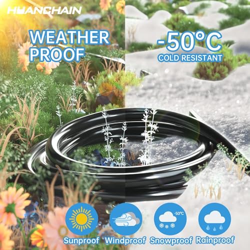 2 Pack Indoor Outdoor Black Extension Cord 25 FT 16 (25 FT-2pcs / 16/3 Extension Cord / Black)