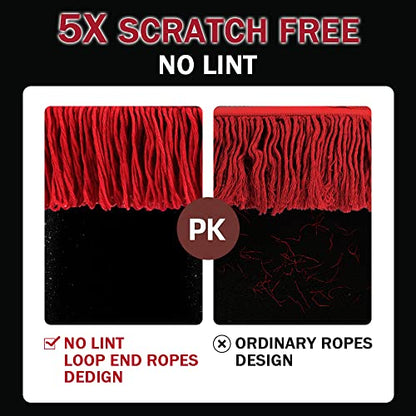 Car Duster Exterior Scratch Free (Red Set-cotton)