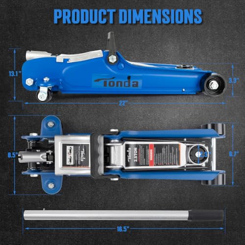 2.5 Ton Low Profile Floor Jack (BLUE)