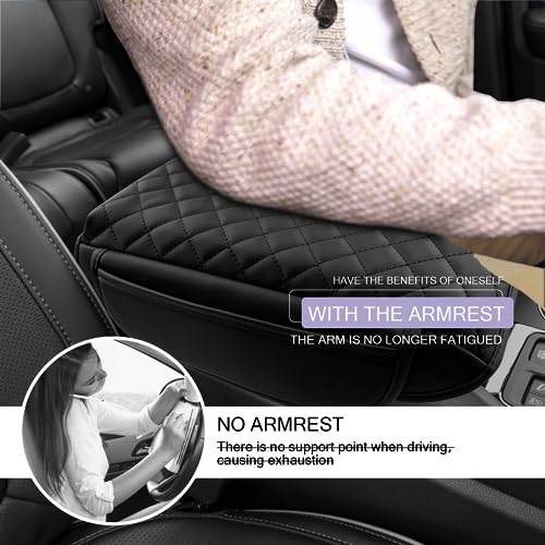 2026 2027 Passport Center Console Cover Compatible with 2026 2027 Honda Passport RTL (2026 2027 Passport Thick Black)