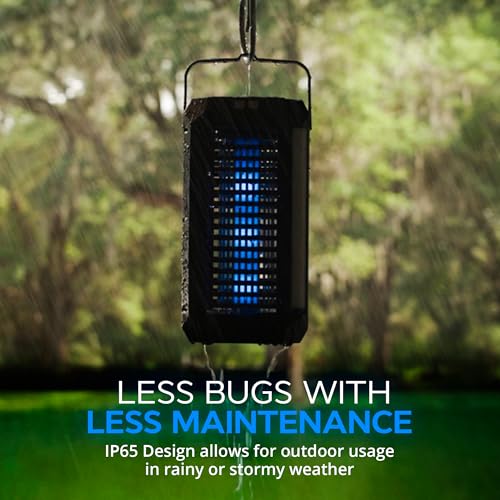 Rogue 2 in 1 Solar Bug Zapper Outdoor and Bug Zapper Indoor Plug in for Mosquito