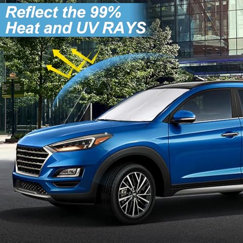 Windshield Sunshade for Hyundai Tucson 2016 2017 2018 2019 2020 2021 Shades (for Hyundai Tucson 16-21)