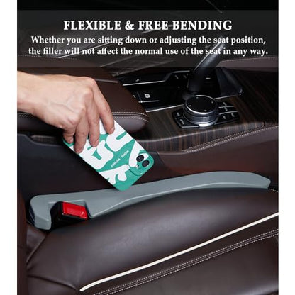 Super Flexible Car Seat Gap Filler (Gray)