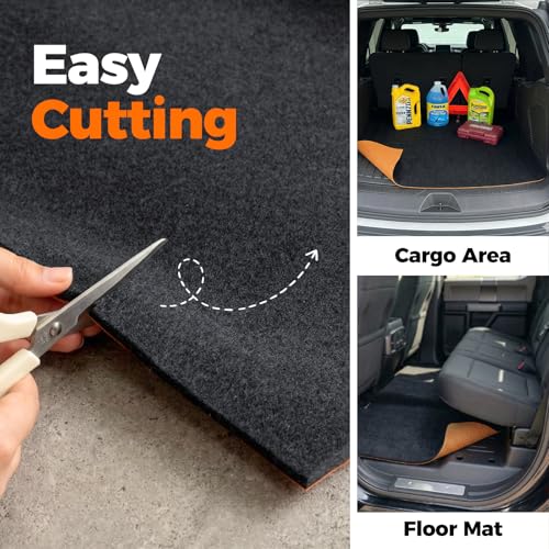 Heavy Duty Oil Spill Mat (Black / 64"L x 32"W x 0.3"Th (Rectangular))