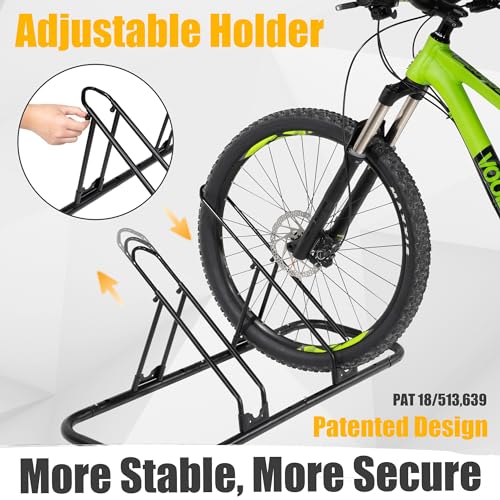 Bicycle Floor Parking Rack Stand (2 Bikes / Adjustable)