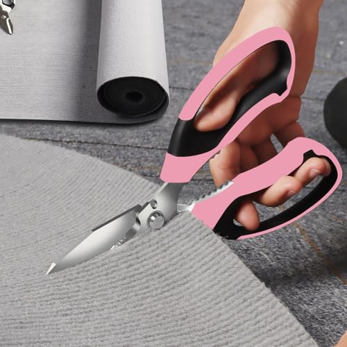 Utility Scissors All Purpose heavy duty 8 (Pink)