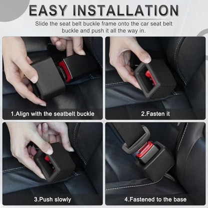 2PCS Seat Belt Buckle Holder (Black)